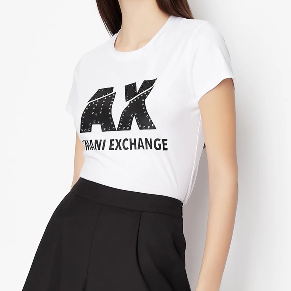 White Armani exchange top